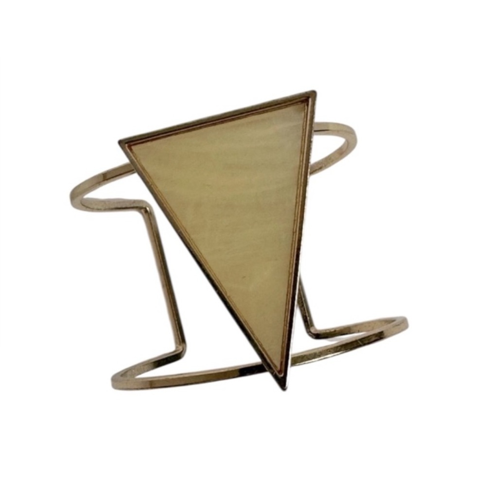 Gold Triangle Cuff Bracelet